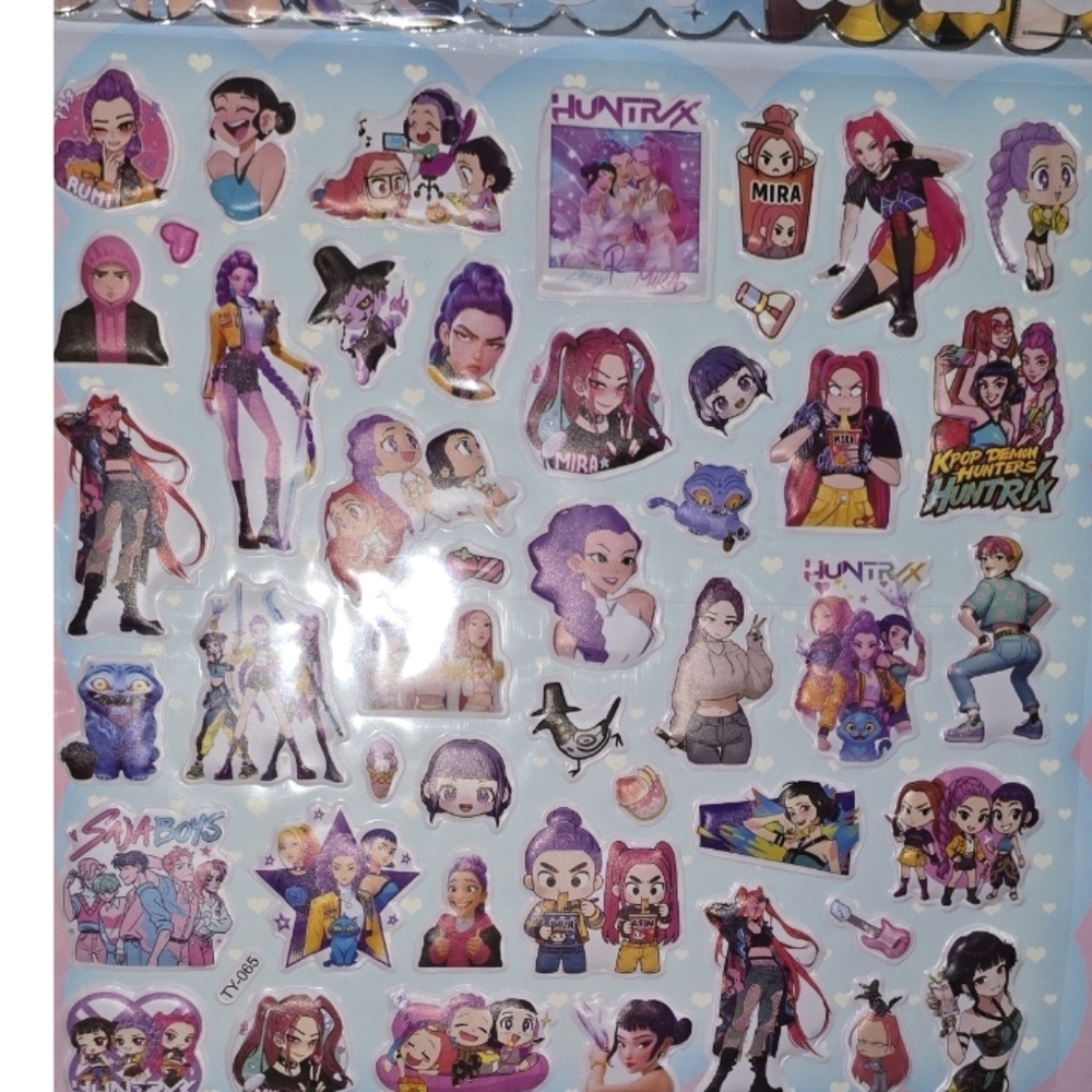 Colorful K-Pop Character Sticker Set - Picture 5 of 6